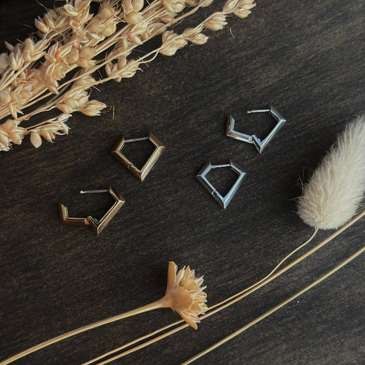 Diamond Huggie Hoop