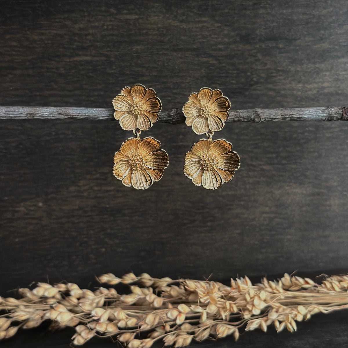 Peony Dangle Earrings