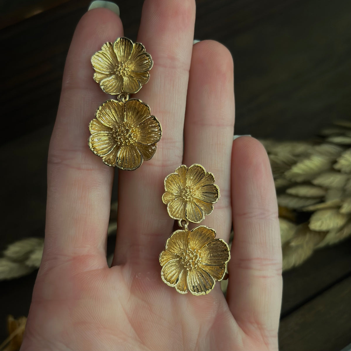 Peony Dangle Earrings