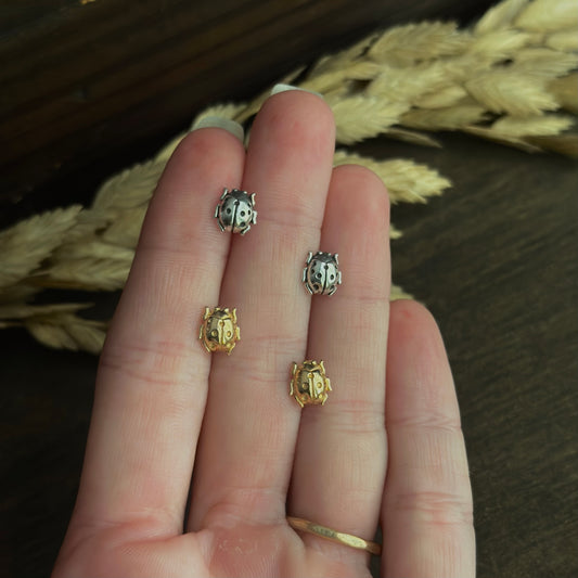 Lady Bug Stud Earrings