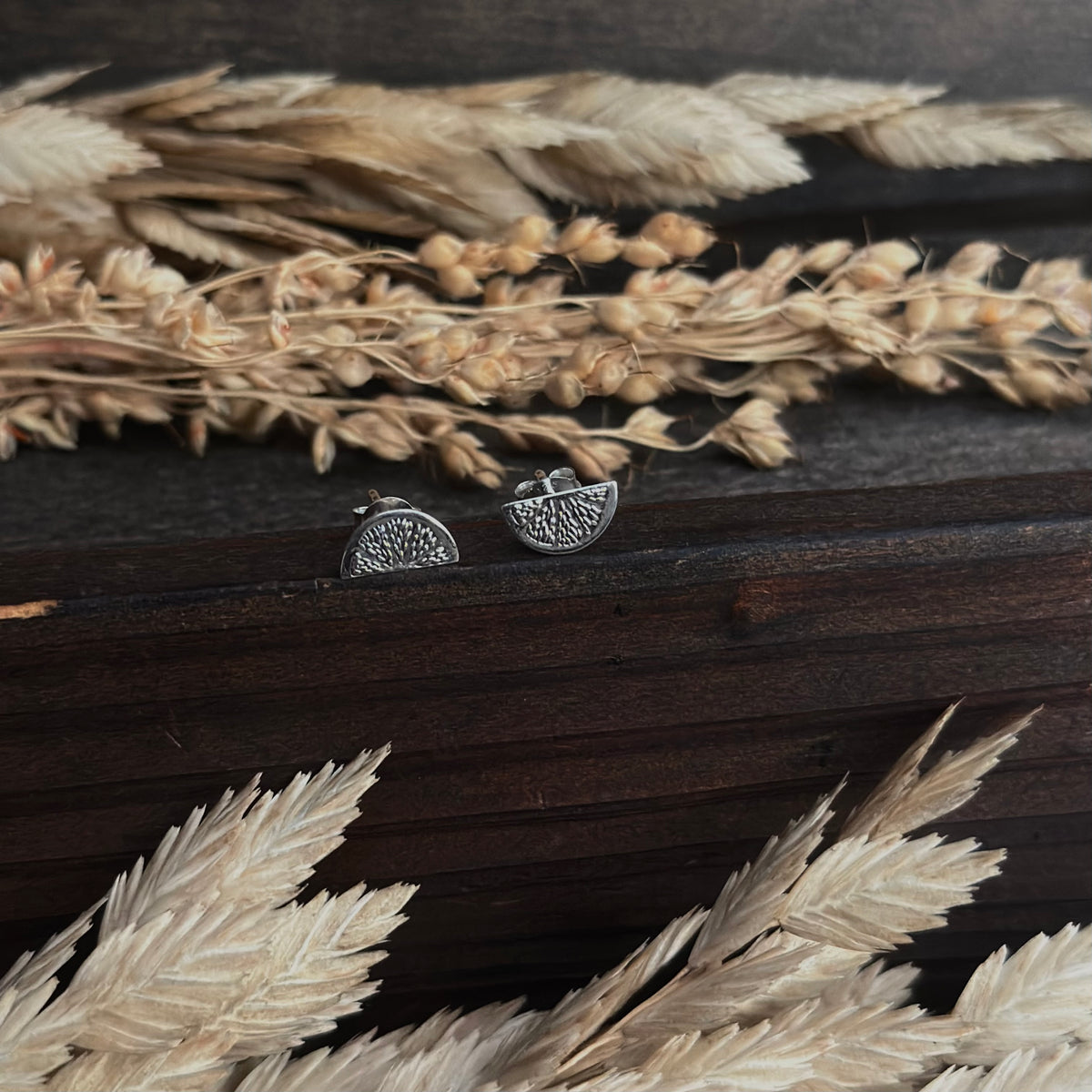 Citrus Slice Stud Earrings
