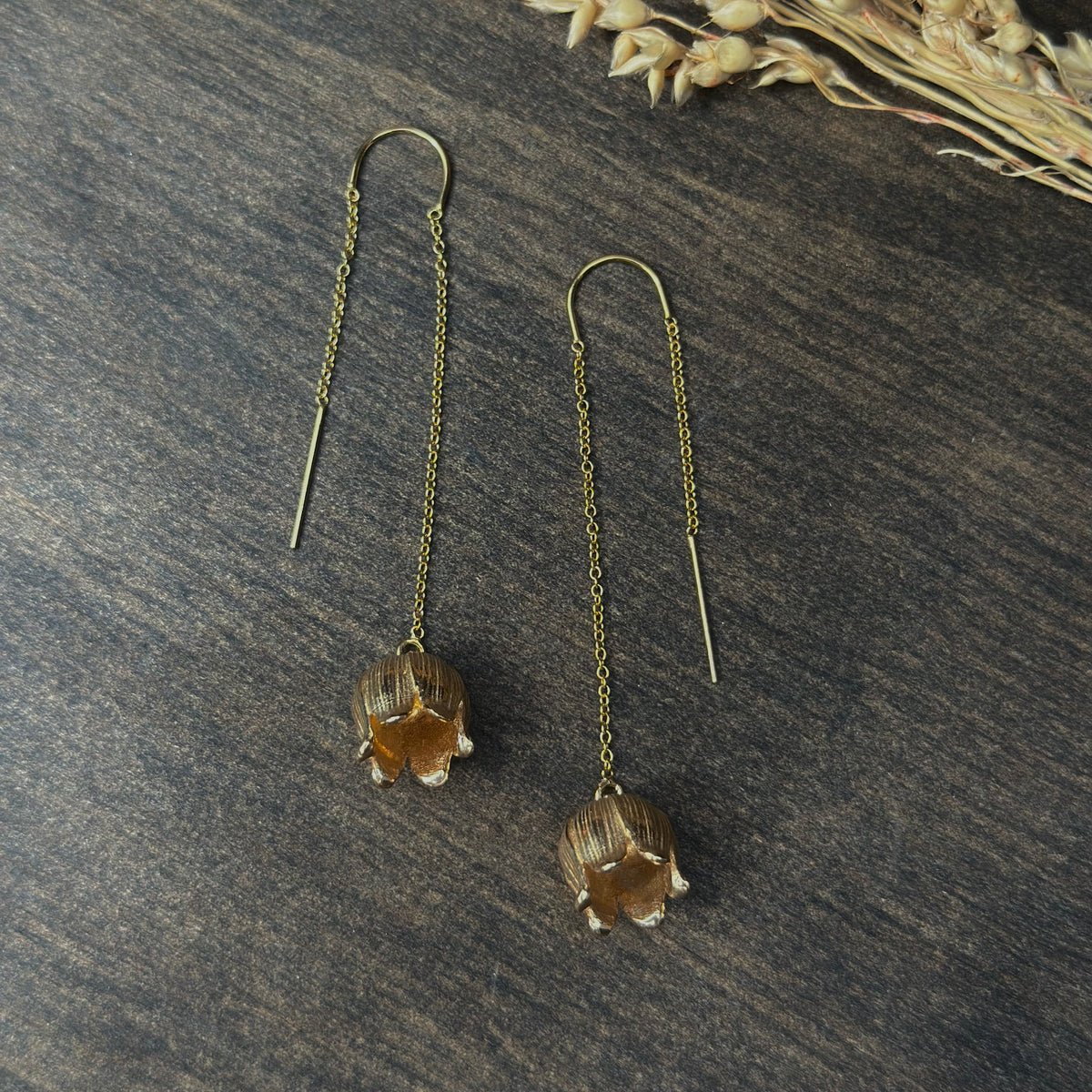 Lily of the Valley Threader Earrings