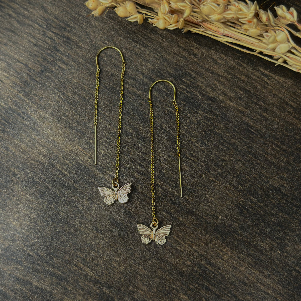 Butterfly Threader Earrings