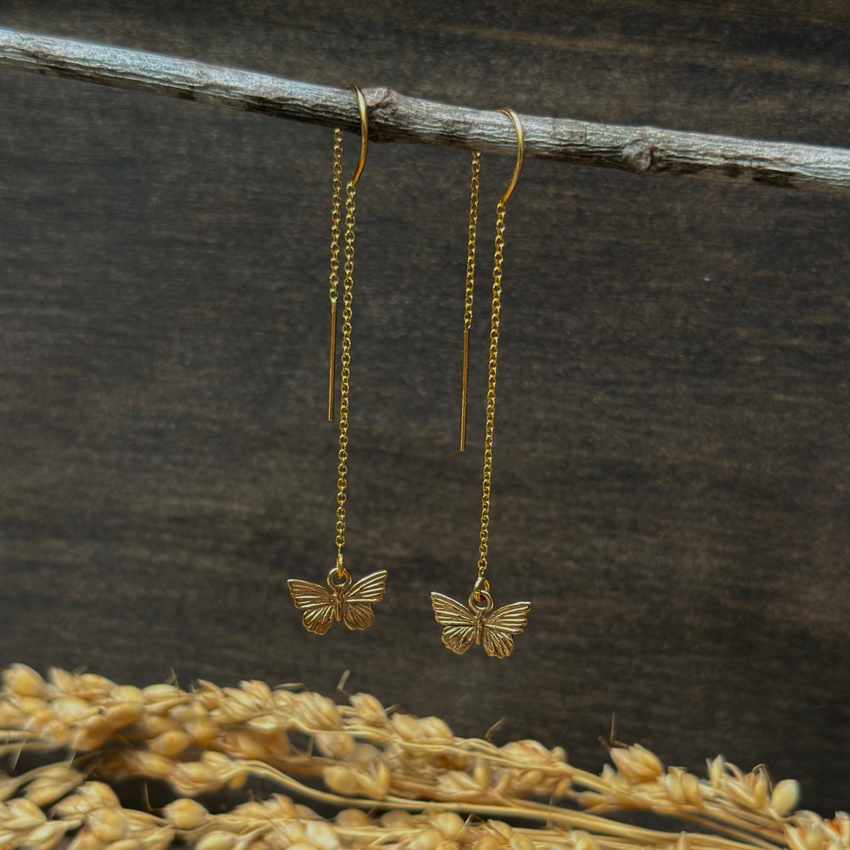 Butterfly Threader Earrings