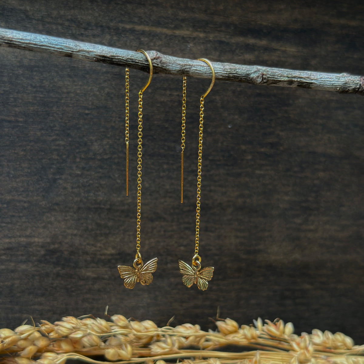 Butterfly Threader Earrings